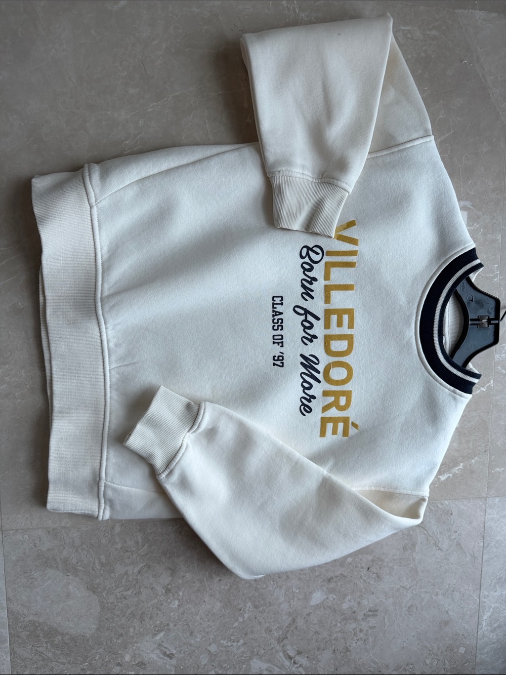 Zara kids Off-white sweatshirt long sleeves sweater top Size 7-8 - Picture 6 of 16
